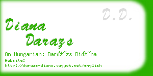 diana darazs business card